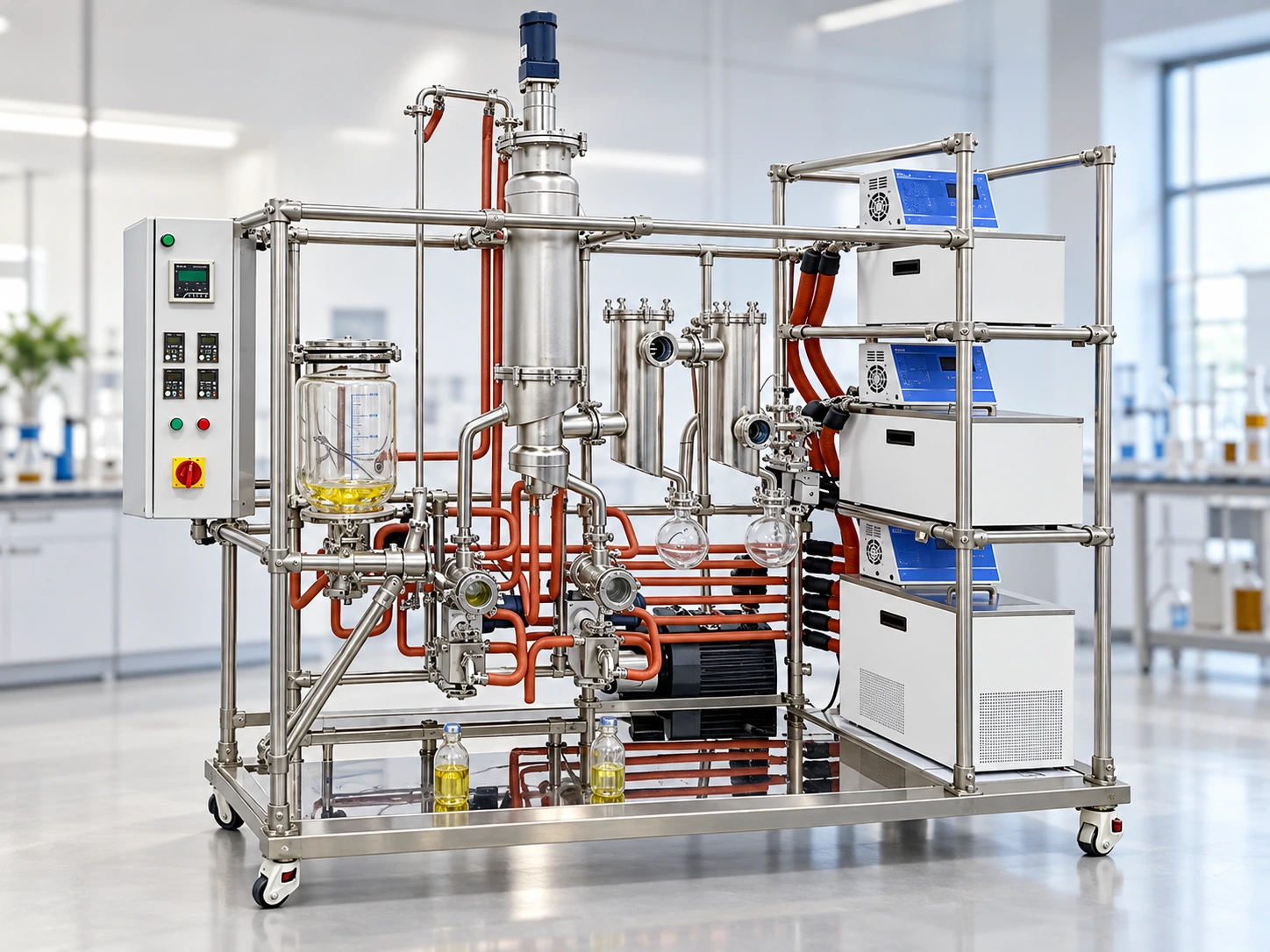 Destilador molecular de acero inoxidable KDBM 04_kdbm_body_series_overview