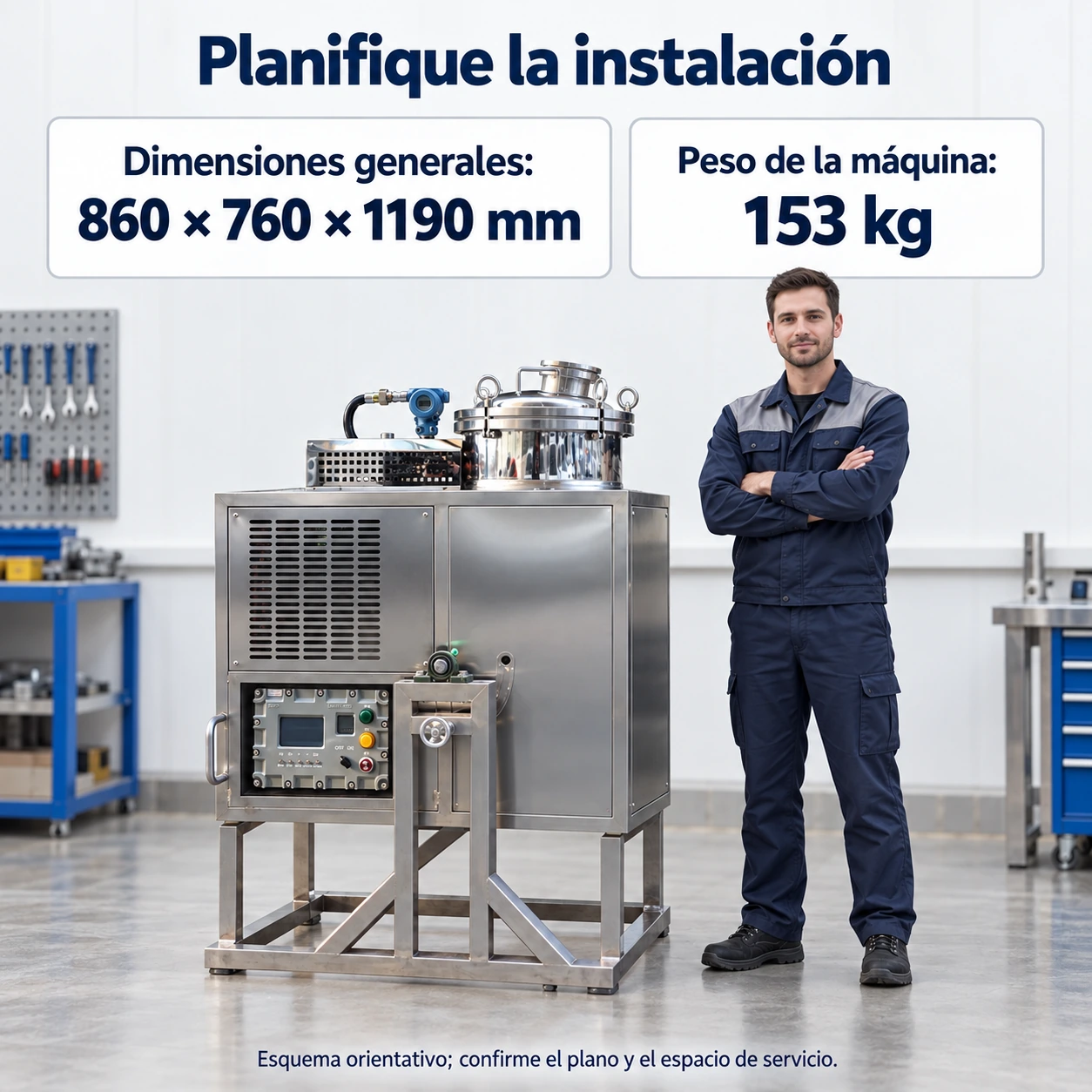 Instalación del recuperador de solventes T-20EX 08 t 20ex planificacion instalacion
